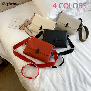 Shoulder Bags Women PU Leather Single-shoulder Office Ladies Solid Flap-bag