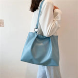 Shoulder Bags Women PU Leather Zipper Underarm Bucket Bag Texture Soft