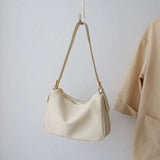 Shoulder Bags Women PU Solid Leisure All-match Style OL Ins Underarm Handbags
