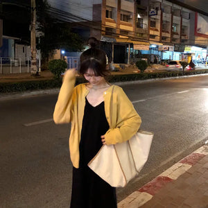 Canvas Shoulder Bag Women Patchwork Office Ladies Tote Handbag