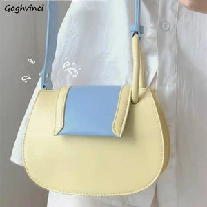 Shoulder Bags Women Patchwork Saddle Crossbody Bag New-arrival Ins