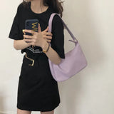 Women Shoulder Bag Patchwork PU Leather Crossbody Bag