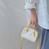 Women Shoulder Bag Patchwork PU Leather Crossbody Bag