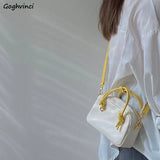 Women Shoulder Bag Patchwork PU Leather Crossbody Bag