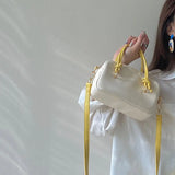 Women Shoulder Bag Patchwork PU Leather Crossbody Bag