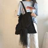 Plaid Canvas Vintage Shoulder Bag Large Capacity Tote