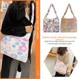 Floral Pattern Crossbody Shoulder Bag - Large Capacity Handbag