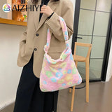 Floral Pattern Crossbody Shoulder Bag - Large Capacity Handbag