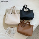 Shoulder Bags Women PU Leather Totes Bag Office Lady Big Capacity