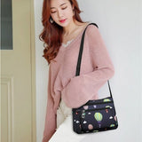 Print Oxford Shoulder Bag Large Capacity Multi-pockets