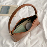 Women Retro PU Leather Handbags French Style Texture