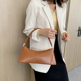 Women Retro PU Leather Handbags French Style Texture