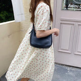 Retro Underarm Soft PU Shoulder Bag Women