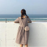 Round PU Leather Shoulder Bag Mini Cross-body Solid Color