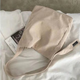 Corduroy Shoulder Bag Large Capacity Retro Style High Firm