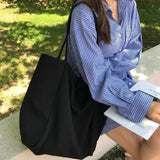 Canvas Shoulder Bags for Women Large-capacity Casual Totes