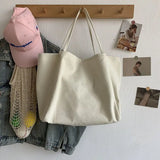 Canvas Shoulder Bags for Women Large-capacity Casual Totes