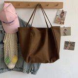 Canvas Shoulder Bags for Women Large-capacity Casual Totes