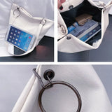 Shoulder Bags Women Soft PU Leather Casual Totes Big Capacity Cross-body