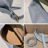 Women Soft PU Leather Shoulder Bag Zipper Underarm OL Handbag