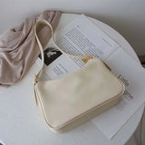 Shoulder Bags Women Soft PU Leather Zipper Underarm Cross-body