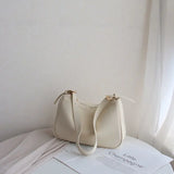 Shoulder Bags Women Soft PU Leather Zipper Underarm Cross-body