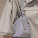 Shoulder Bags Women Soft PU Leather Zipper Underarm Cross-body