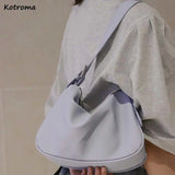 Shoulder Bags Women Soft PU Leather Zipper Underarm Cross-body