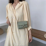 Shoulder Bags Women Solid Chain PU Mini Bag All-match Summer French Crossbody Fe