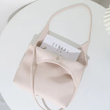 Solid Large Capacity Shoulder Bag for Women