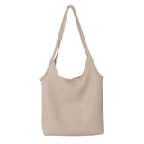 Solid Large Capacity Shoulder Bag for Women