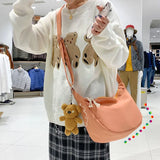 Shoulder Bags Women Solid Crossbody Bag Student Nylon Casual