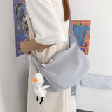 Shoulder Bags Women Solid Crossbody Bag Student Nylon Casual