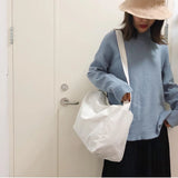 Solid Harajuku Shoulder Bag for Women Teens Purse
