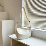 Solid Harajuku Shoulder Bag Large Capacity Crossbody Purse