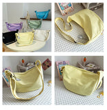 Shoulder Bags Women Solid Multifunction Handbags Large Capacity Crossbody Bags
