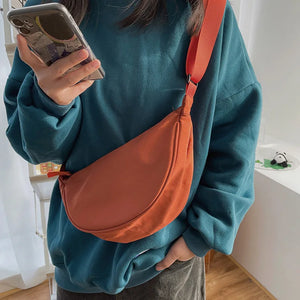 Shoulder Bags Women Solid Harajuku All-match Multifunction Solid Handbags