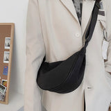 Shoulder Bags Women Solid Harajuku All-match Multifunction Solid Handbags