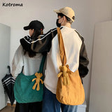 Large Capacity Shoulder Bag Vintage Style Crossbody Bag