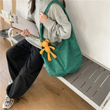 Large Capacity Shoulder Bag Vintage Style Crossbody Bag