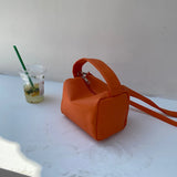 Solid Little Handbags Stylish Top-handle Cross-body Zipper Flaps
