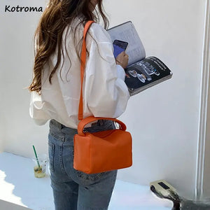 Solid Little Handbags Stylish Top-handle Cross-body Zipper Flaps