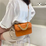 Shoulder Bags Women PU Leather Chain Crossbody Casual All-match Shopping