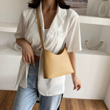 Shoulder Bags Women Solid PU Leather Brief Crossbody Flap Mini Handbags