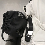 Pleated Shoulder Bags Women Solid Crossbody Handbags