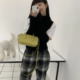 Solid Spring Bright Crossbody Shoulder Bag