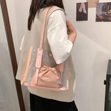 Transparent PVC Large Capacity Handbags Women Totes Summer Shoulder Bag
