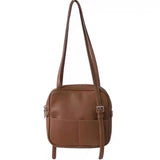 Square Shaped PU Leather Shoulder Bag for Women
