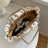 Straw Shoulder Bags Women Totes Large Capacity Lace Travel Beach Handbags