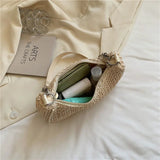 Women Straw Shoulder Bag Summer Beach Travel Handbag